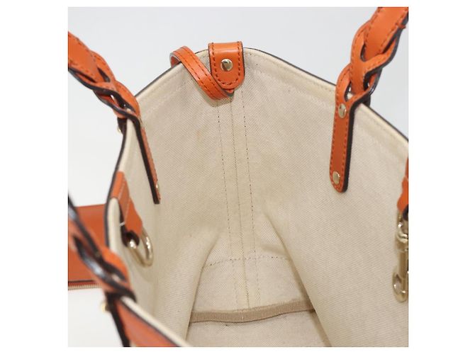Sac Cabas GUCCI Diamante Canvas Beige Silver 269878 Auth 197138 Argenté - vue 11