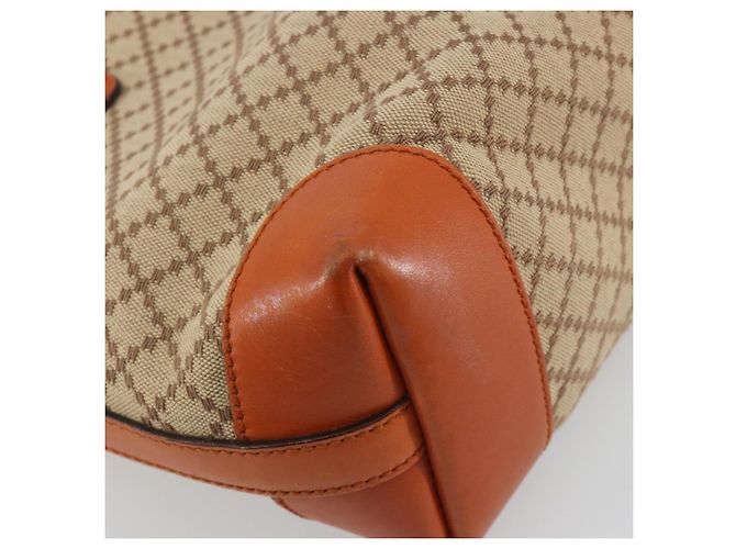 Sac Cabas GUCCI Diamante Canvas Beige Silver 269878 Auth 197138 Argenté - vue 14