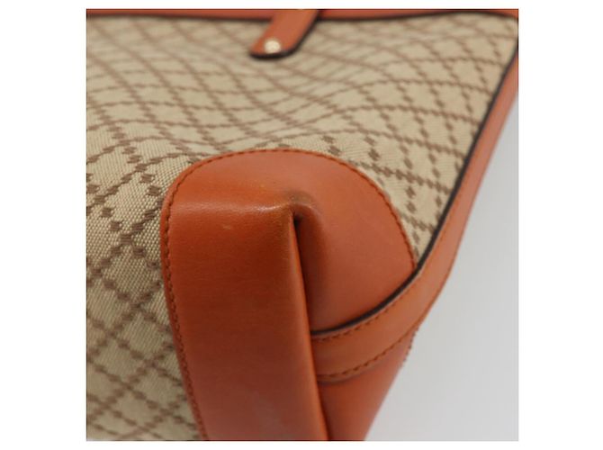 Sac Cabas GUCCI Diamante Canvas Beige Silver 269878 Auth 197138 Argenté - vue 15