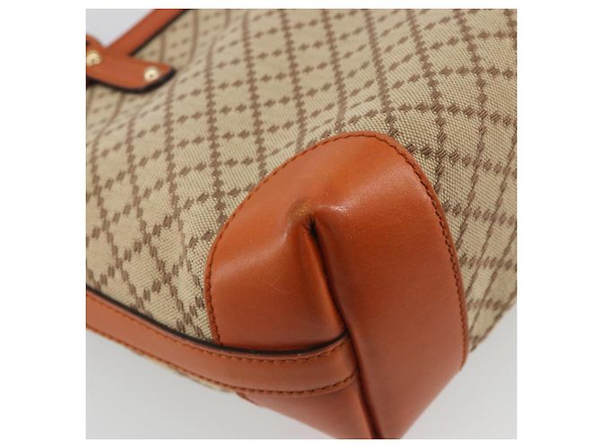 Sac Cabas GUCCI Diamante Canvas Beige Silver 269878 Auth 197138 Argenté - vue 16