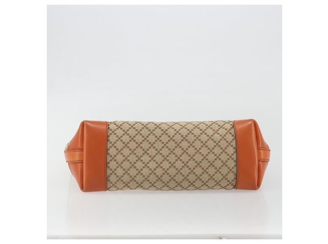 Sac Cabas GUCCI Diamante Canvas Beige Silver 269878 Auth 197138 Argenté - vue 5