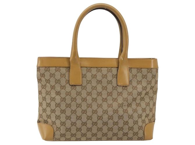 GUCCI GG Canvas Tote Bag Beige 002 1119 Auth 196694 - Ansicht 13