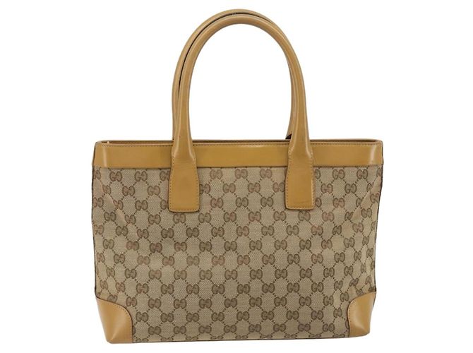 GUCCI GG Canvas Tote Bag Beige 002 1119 Auth 196694 - Ansicht 2