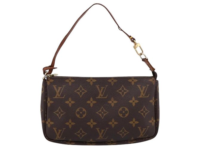 LOUIS VUITTON Monogram Pochette Accessoires Pouch M51980 LV Auth 195404 Monogramma - vista 13