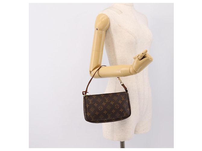 LOUIS VUITTON Monogram Pochette Accessoires Pouch M51980 LV Auth 195404 Monogramma - vista 21