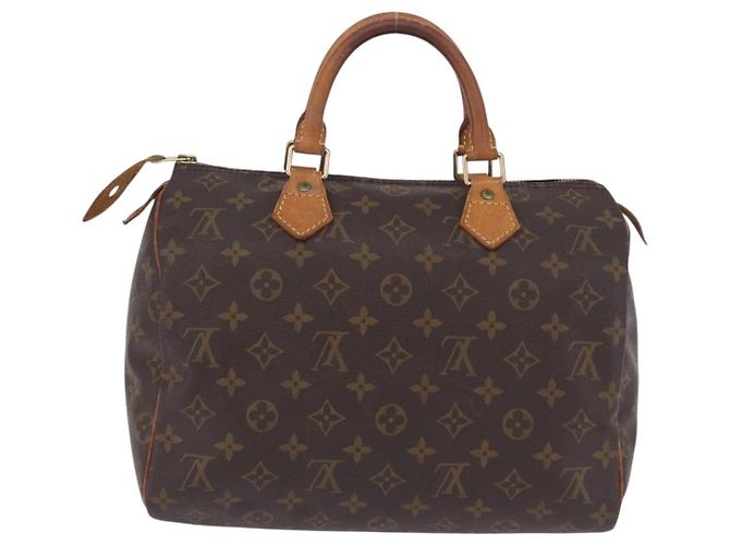 Borsa a mano LOUIS VUITTON Monogram Speedy 30 M41526 LV Auth ka5804A Monogramma - vista 2