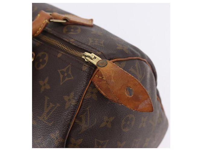 Borsa a mano LOUIS VUITTON Monogram Speedy 30 M41526 LV Auth ka5804A Monogramma - vista 9