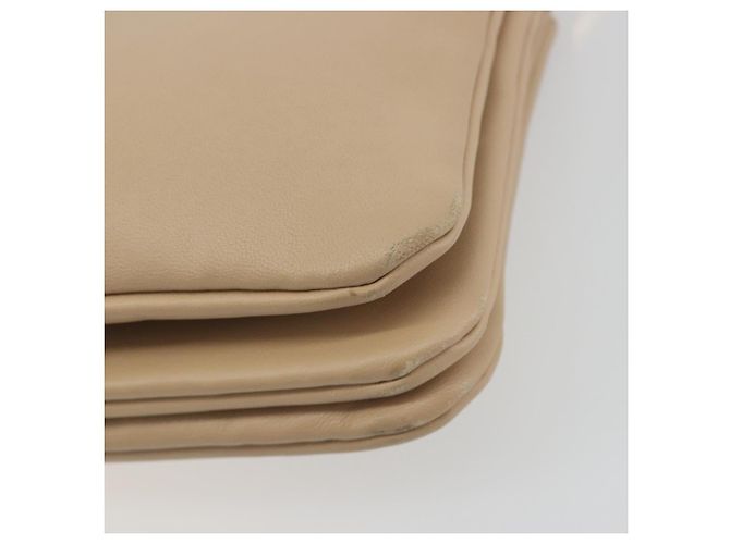 Céline Borsa a tracolla CELINE Trio in pelle beige e oro Auth 198683A D'oro - vista 17