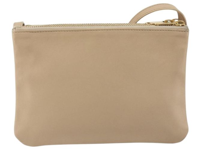 Céline Borsa a tracolla CELINE Trio in pelle beige e oro Auth 198683A D'oro - vista 2