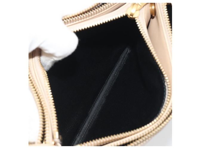 Céline Borsa a tracolla CELINE Trio in pelle beige e oro Auth 198683A D'oro - vista 21