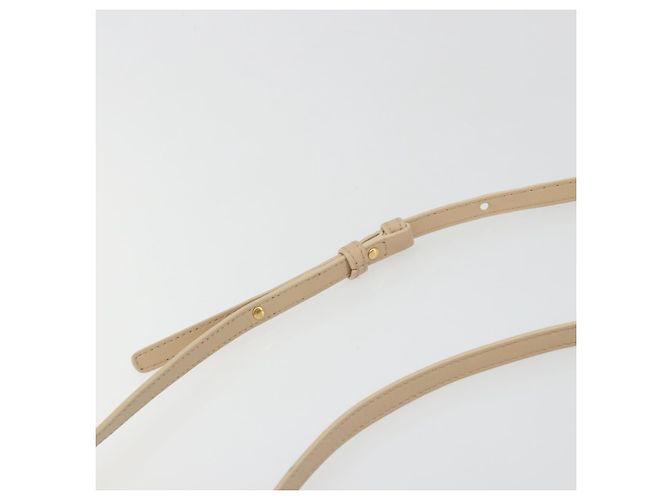 Céline Borsa a tracolla CELINE Trio in pelle beige e oro Auth 198683A D'oro - vista 8