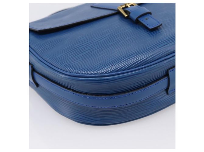 Borsa a tracolla LOUIS VUITTON Epi Jeune Fille MM Toledo Blue M52155 LV Auth ka5770A - vista 16