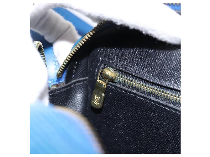 Borsa a tracolla LOUIS VUITTON Epi Jeune Fille MM Toledo Blue M52155 LV Auth ka5770A - vista 23