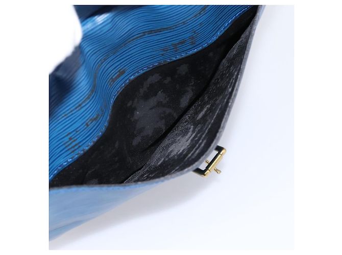 Borsa a tracolla LOUIS VUITTON Epi Jeune Fille MM Toledo Blue M52155 LV Auth ka5770A - vista 24