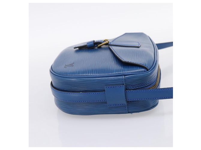 Borsa a tracolla LOUIS VUITTON Epi Jeune Fille MM Toledo Blue M52155 LV Auth ka5770A - vista 4