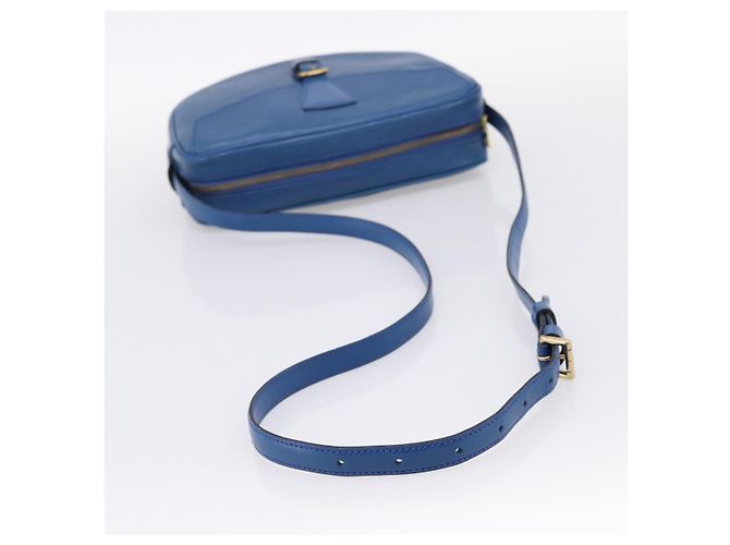 Borsa a tracolla LOUIS VUITTON Epi Jeune Fille MM Toledo Blue M52155 LV Auth ka5770A - vista 7