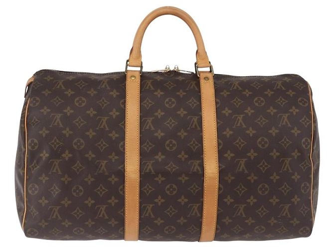 LOUIS VUITTON Monogram Keepall 50 Boston Bag M41426 LV Auth 186662A Monogramma - vista 2