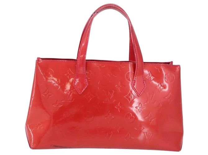 Borsa LOUIS VUITTON Monogram Vernis Wilshire PM Rose Pop M93643 LV Auth 196272 Rosa - vista 2