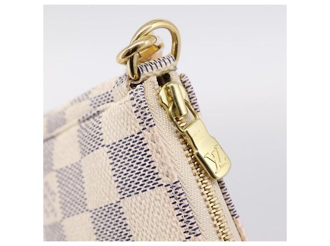 LOUIS VUITTON Damier Azur Pochette Accessoires Pouch N51986 LV Auth 197195V - vista 10