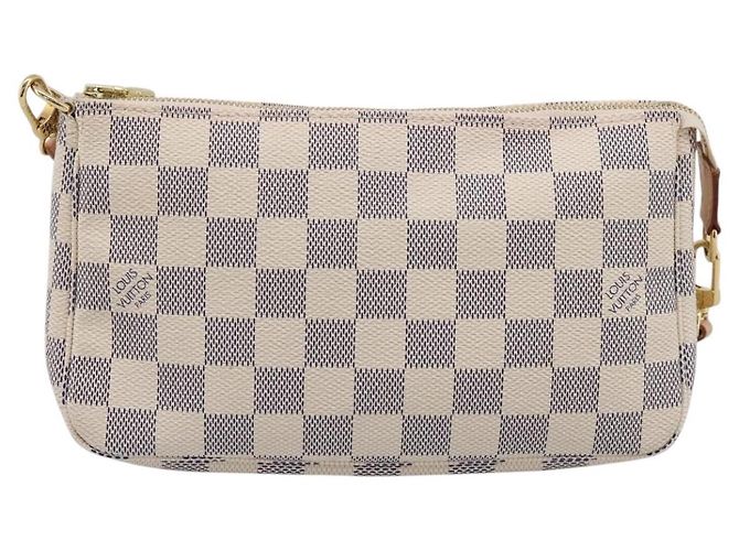 LOUIS VUITTON Damier Azur Pochette Accessoires Pouch N51986 LV Auth 197195V - vista 13