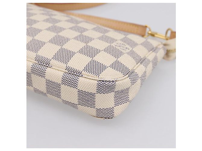 LOUIS VUITTON Damier Azur Pochette Accessoires Pouch N51986 LV Auth 197195V - vista 14