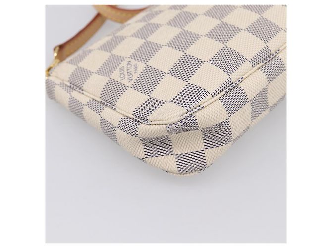 LOUIS VUITTON Damier Azur Pochette Accessoires Pouch N51986 LV Auth 197195V - vista 15