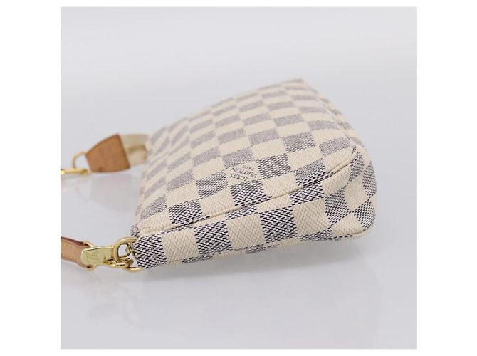 LOUIS VUITTON Damier Azur Pochette Accessoires Pouch N51986 LV Auth 197195V - vista 3