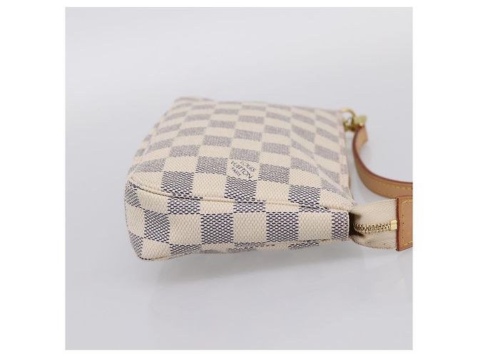 LOUIS VUITTON Damier Azur Pochette Accessoires Pouch N51986 LV Auth 197195V - vista 4