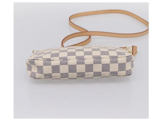 LOUIS VUITTON Damier Azur Pochette Accessoires Pouch N51986 LV Auth 197195V - vista 5