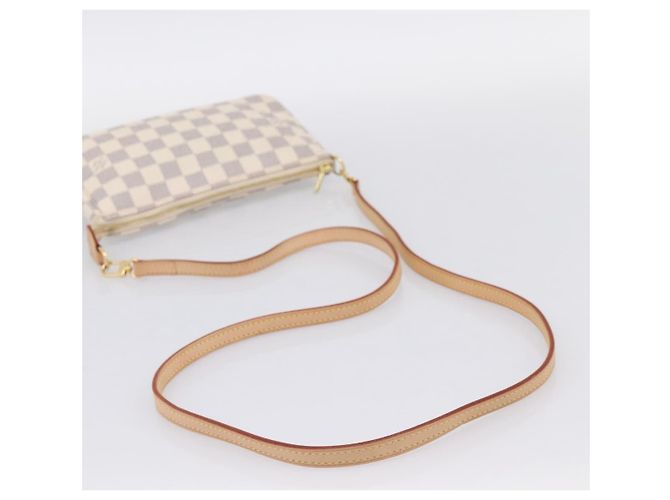 LOUIS VUITTON Damier Azur Pochette Accessoires Pouch N51986 LV Auth 197195V - vista 7