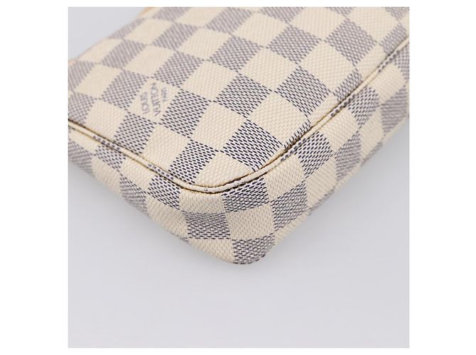 LOUIS VUITTON Damier Azur Pochette Accessoires Pouch N51986 LV Auth 197195V - vista 9