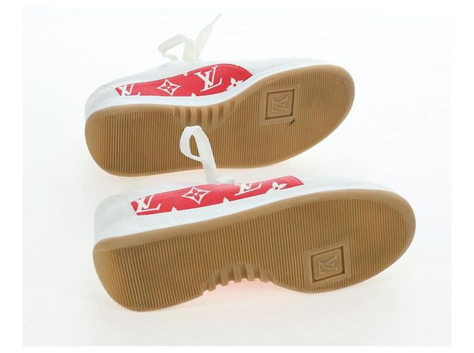 LOUIS VUITTON Monogram LV x Supreme Runaway Sneakers 1A3EQ5 LV Auth 196704M Monogramma - vista 12