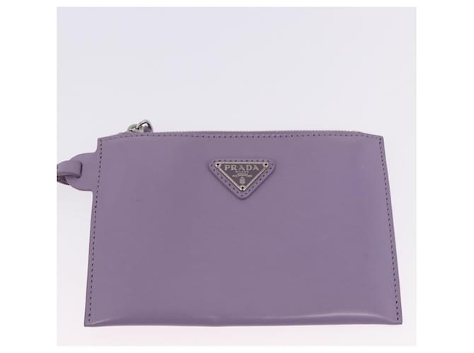Borsa a mano PRADA Mesh Sequins Purple Silver Auth mr2840 Argento Porpora - vista 14