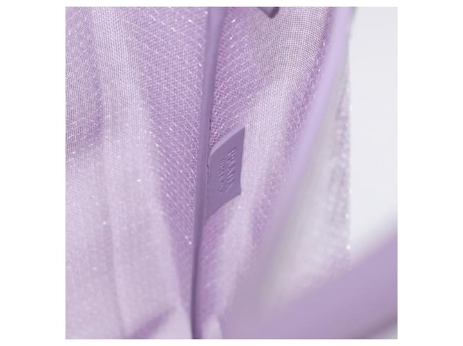 Borsa a mano PRADA Mesh Sequins Purple Silver Auth mr2840 Argento Porpora - vista 7