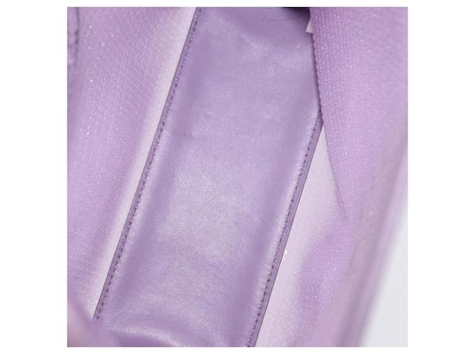 Borsa a mano PRADA Mesh Sequins Purple Silver Auth mr2840 Argento Porpora - vista 8
