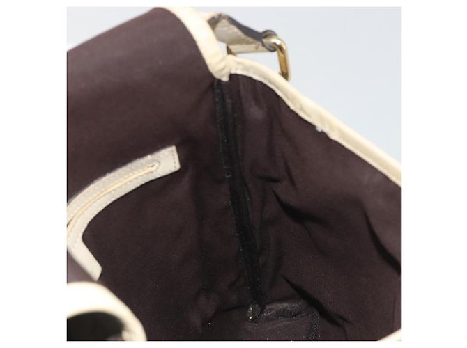 Borsa a tracolla GUCCI GG Supreme PVC Beige Gold 223666 Auth 194327 D'oro - vista 19