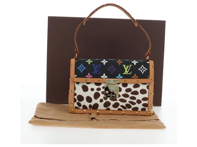 LOUIS VUITTON Monogram Multicolor Pochette Dalmatian Black M9282 Auth 197035SM Nero - vista 12