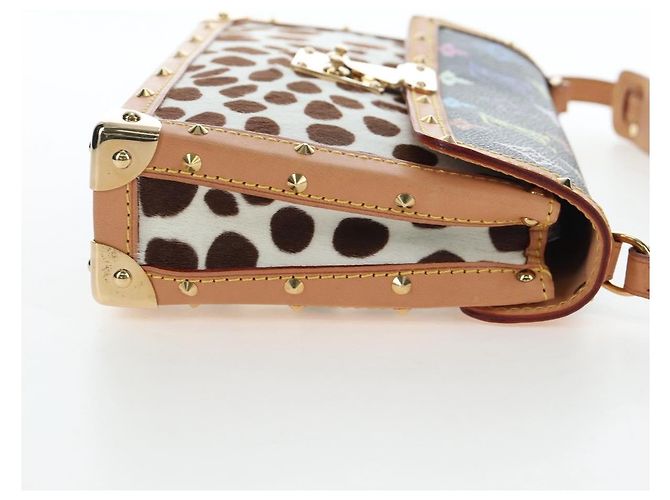 LOUIS VUITTON Monogram Multicolor Pochette Dalmatian Black M9282 Auth 197035SM Nero - vista 4