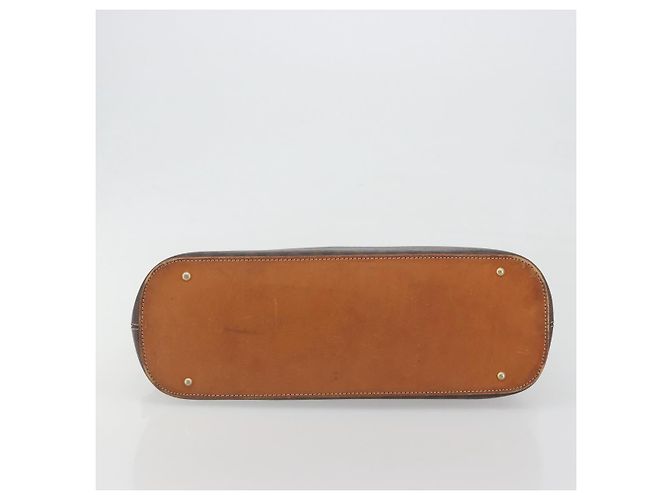 Céline Borsa a mano CELINE Macadam Canvas PVC Leather Brown Gold Auth mr2823 Marrone D'oro - vista 5