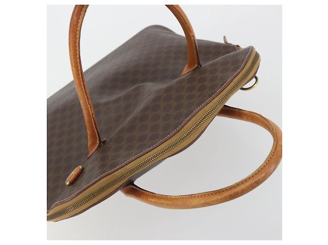 Céline Borsa a mano CELINE Macadam Canvas PVC Leather Brown Gold Auth mr2823 Marrone D'oro - vista 6