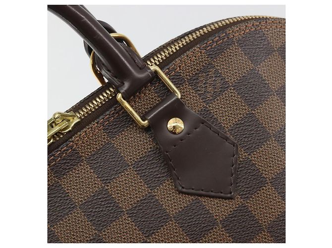 Borsa a mano LOUIS VUITTON Damier Ebene Alma N51131 LV Auth 197507A - vista 18
