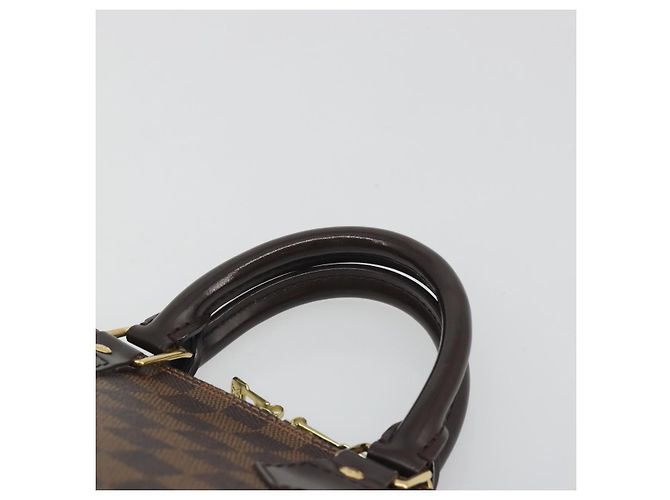 Borsa a mano LOUIS VUITTON Damier Ebene Alma N51131 LV Auth 197507A - vista 8