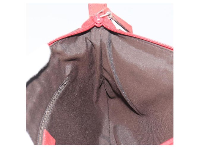 Borsa a tracolla GUCCI Abbey in pelle Outlet Rossa Argento 265691 Auth 198654 - vista 19
