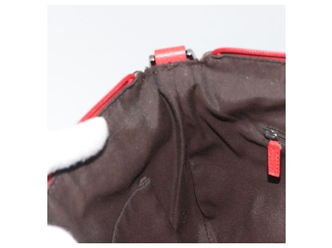 Borsa a tracolla GUCCI Abbey in pelle Outlet Rossa Argento 265691 Auth 198654 - vista 20