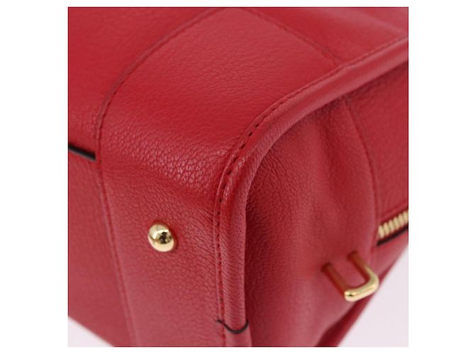 Borsa a mano LOEWE Amazona 28 in pelle rossa e oro Auth 197185SAM Rosso D'oro - vista 18