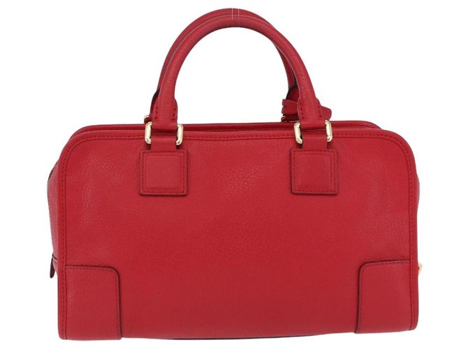 Borsa a mano LOEWE Amazona 28 in pelle rossa e oro Auth 197185SAM Rosso D'oro - vista 2