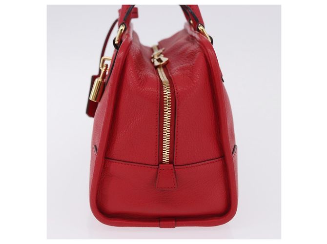 Borsa a mano LOEWE Amazona 28 in pelle rossa e oro Auth 197185SAM Rosso D'oro - vista 3