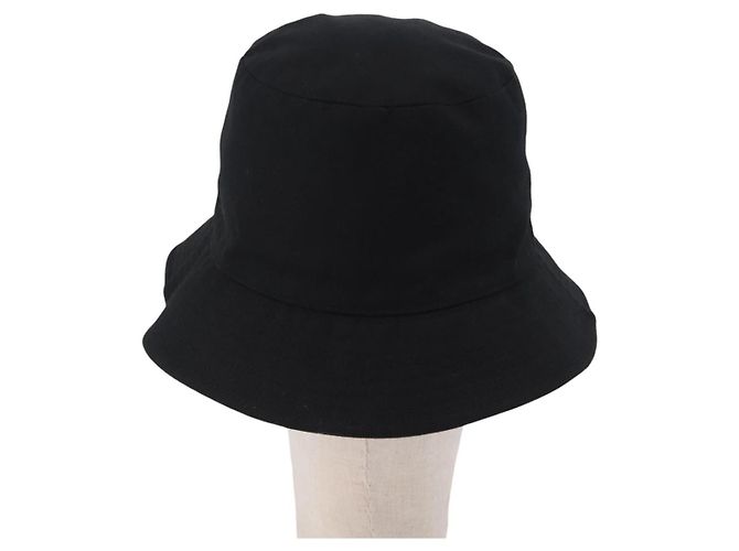 Céline Cappello Bucket CELINE in Cotone M Nero Auth BA15277M - vista 3