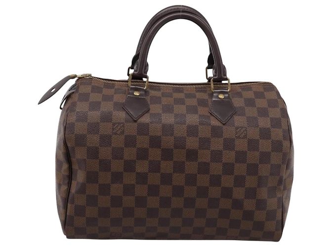 Borsa a mano LOUIS VUITTON Damier Ebene Speedy 30 N41364 LV Auth 197300V - vista 2