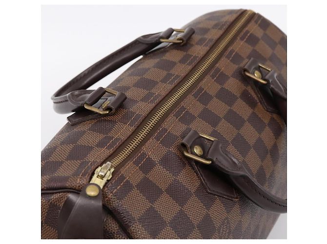 Borsa a mano LOUIS VUITTON Damier Ebene Speedy 30 N41364 LV Auth 197300V - vista 6